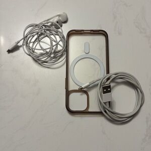 iPhone 13 Mini Accessories - Case, Earbuds & Charging Cird